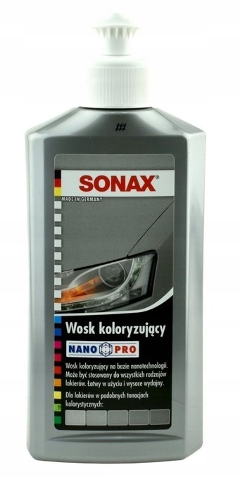 

Sonax Wosk Koloryzujący Nanopro Srebrny 250ML