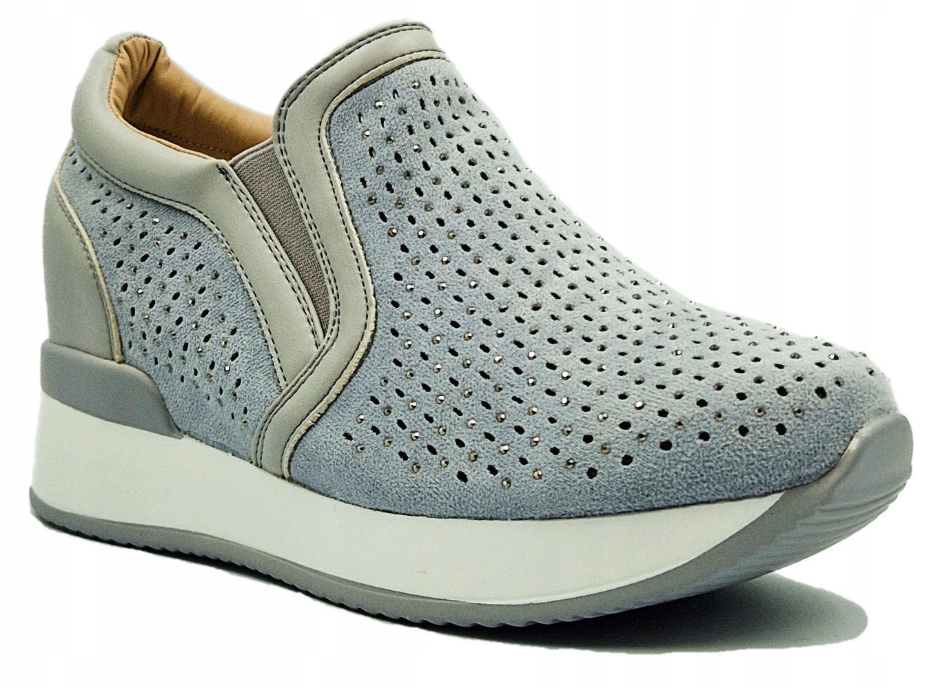 

Damskie Botki Na Koturnie Sneakersy Ażurowe 39
