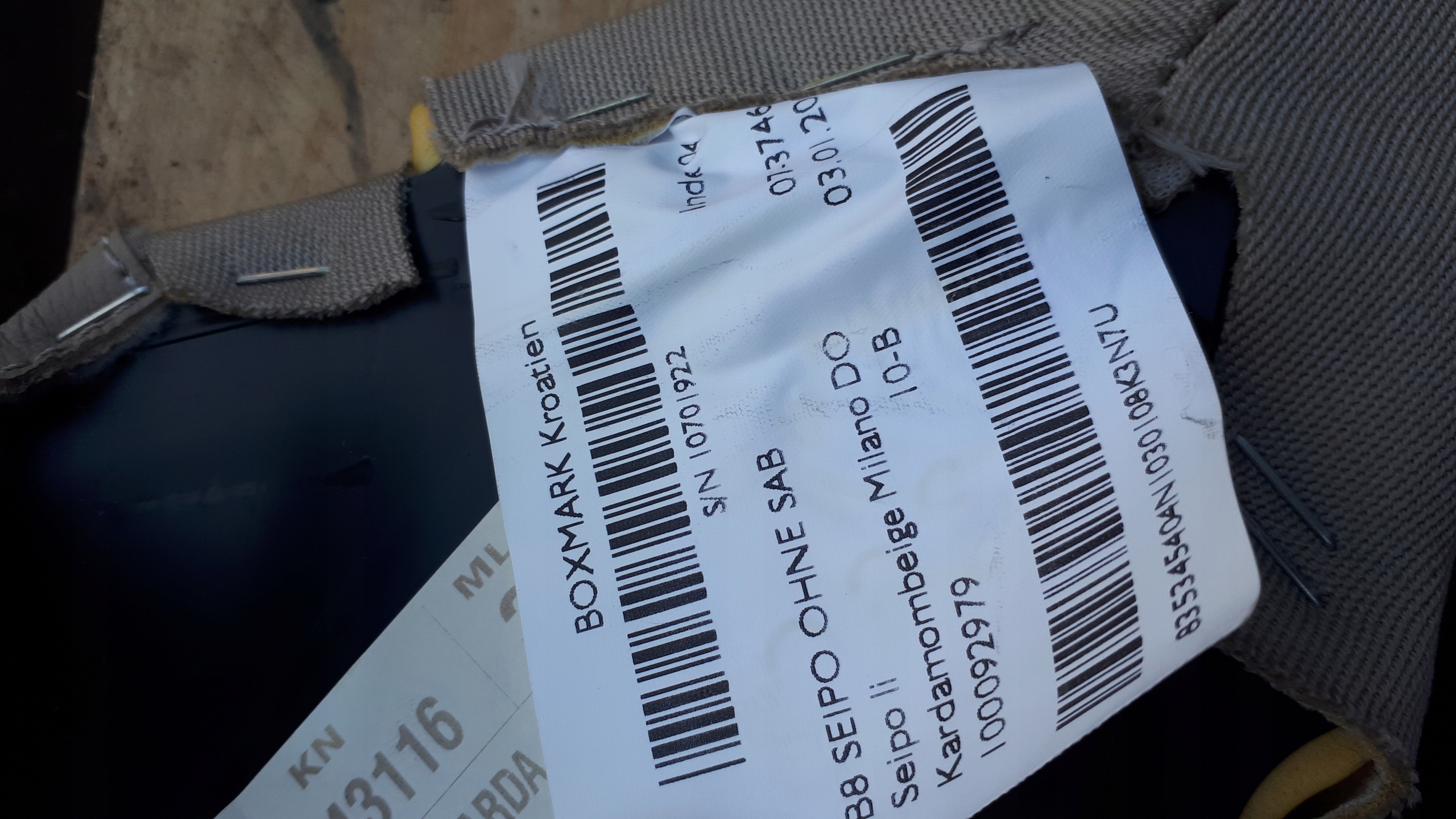 AUDI A4 B8 side KANAPY rear part without