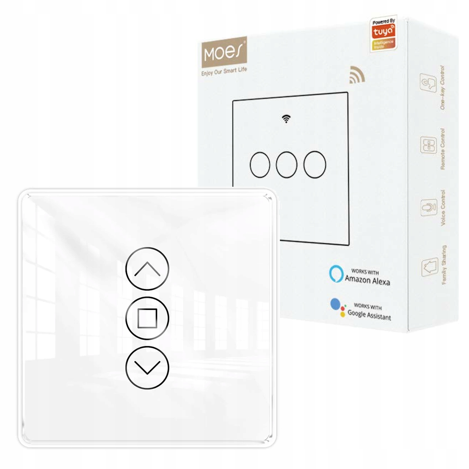 

Moes sterownik rolet smart szkło 2.5D Tuya Wifi
