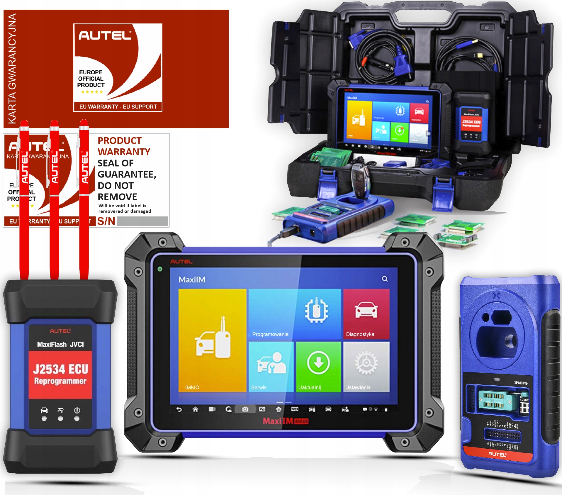 

Autel IM608PRO Programator kluczy Immo Flash J2534