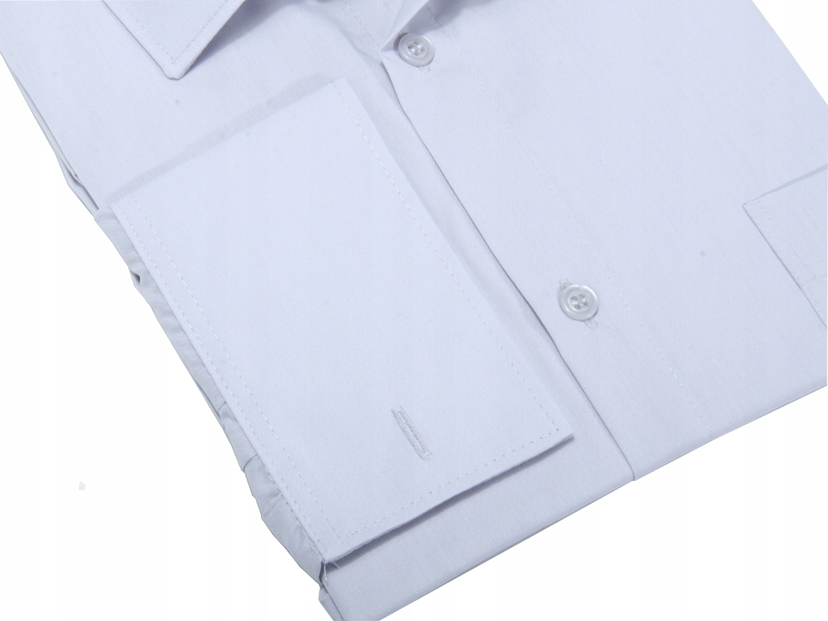 KOSZULA SZARA KLASYCZNA SP/G 43/44 176-182 Rozmiar kołnierzyka 44