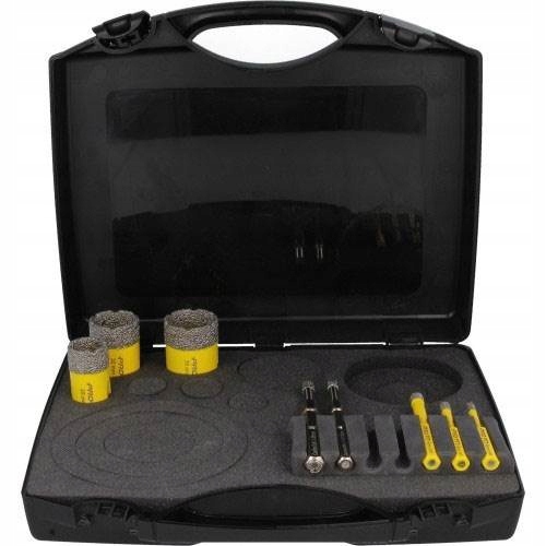 PRO-FIT Zestaw otwornic DIA 6+2 szt. gres/marmur