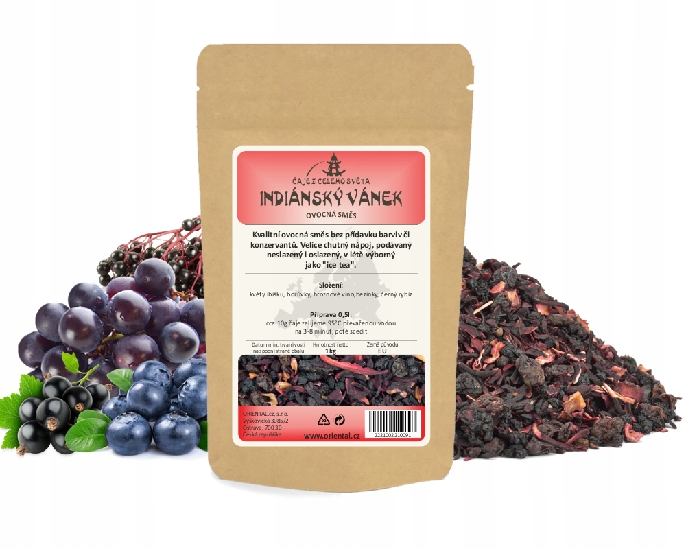 Levně Ovocný čaj Indiánský vánek 1000 g