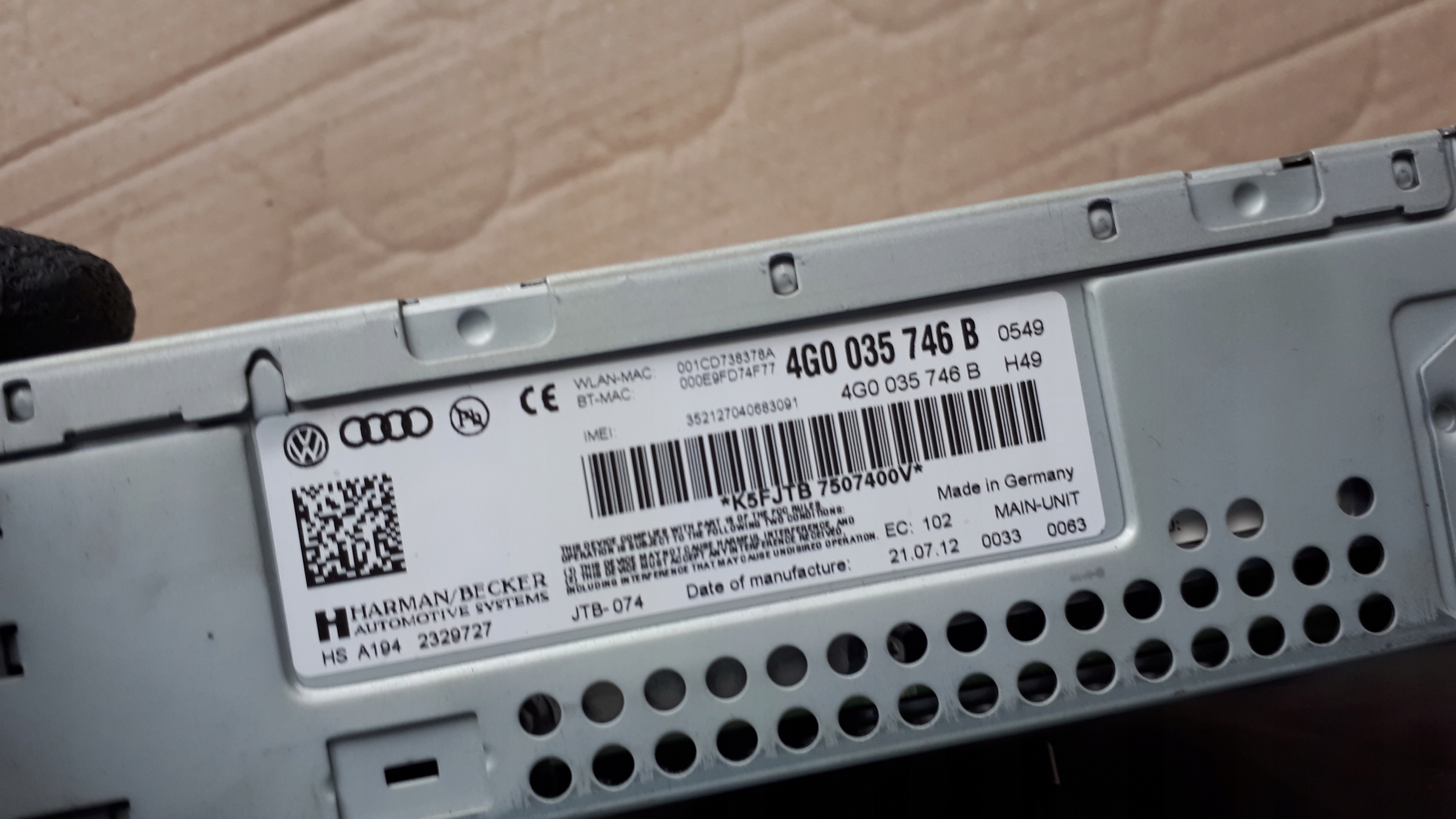 A6 C7 4G player navigation devices MULTIMEDIA MMI A7 S7