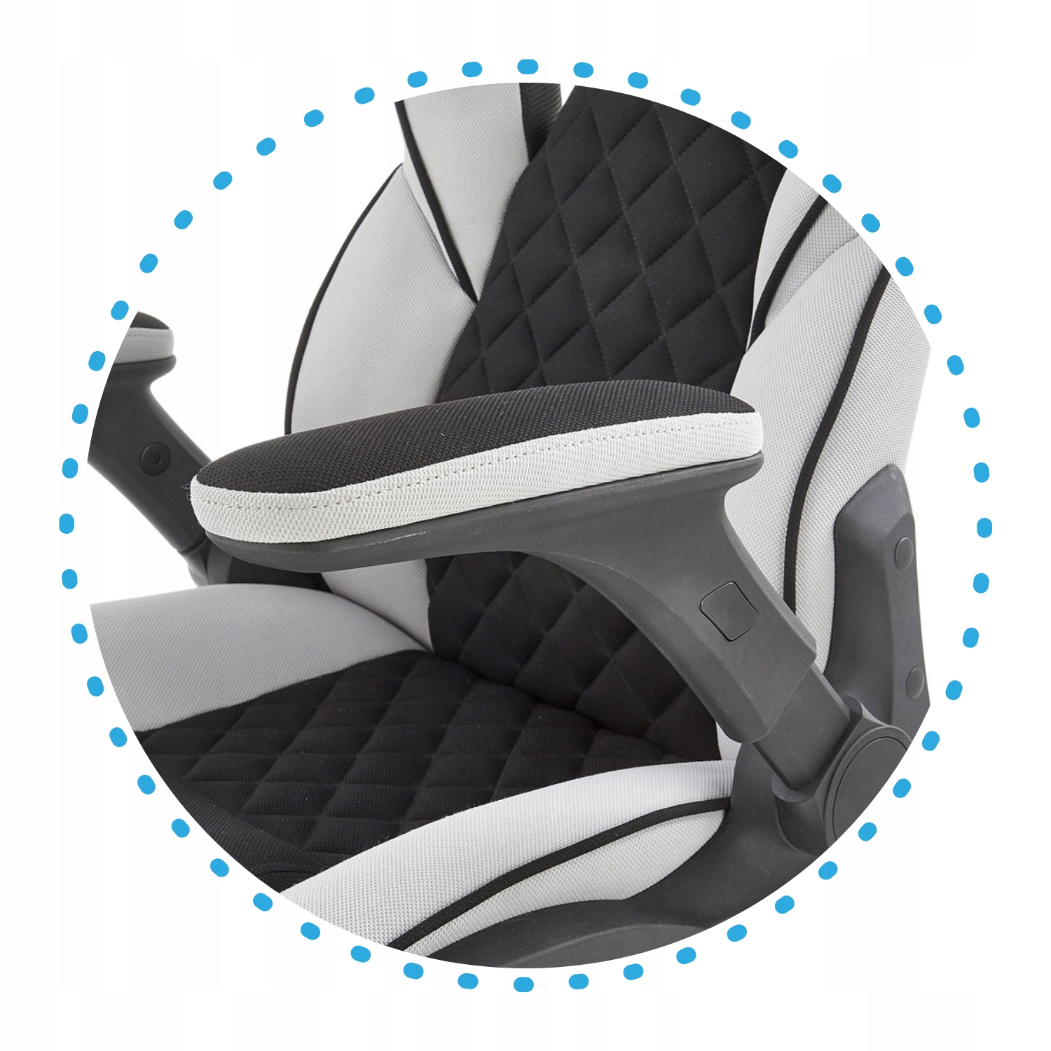 Fotel Gamingowy Obrotowy Krzesło dla Gracza SONIC Szary do Biurka Komputera Kod producenta V-CH-SONIC-FOT