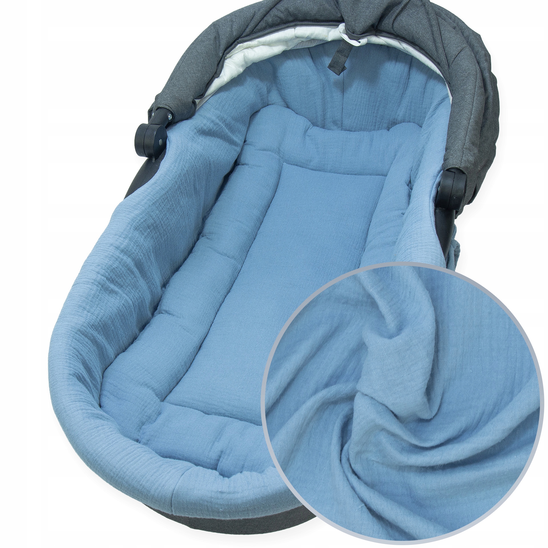 Kerstin WKŁADKA DO GONDOLI WÓZKA MUŚLINOWA PREMIUM