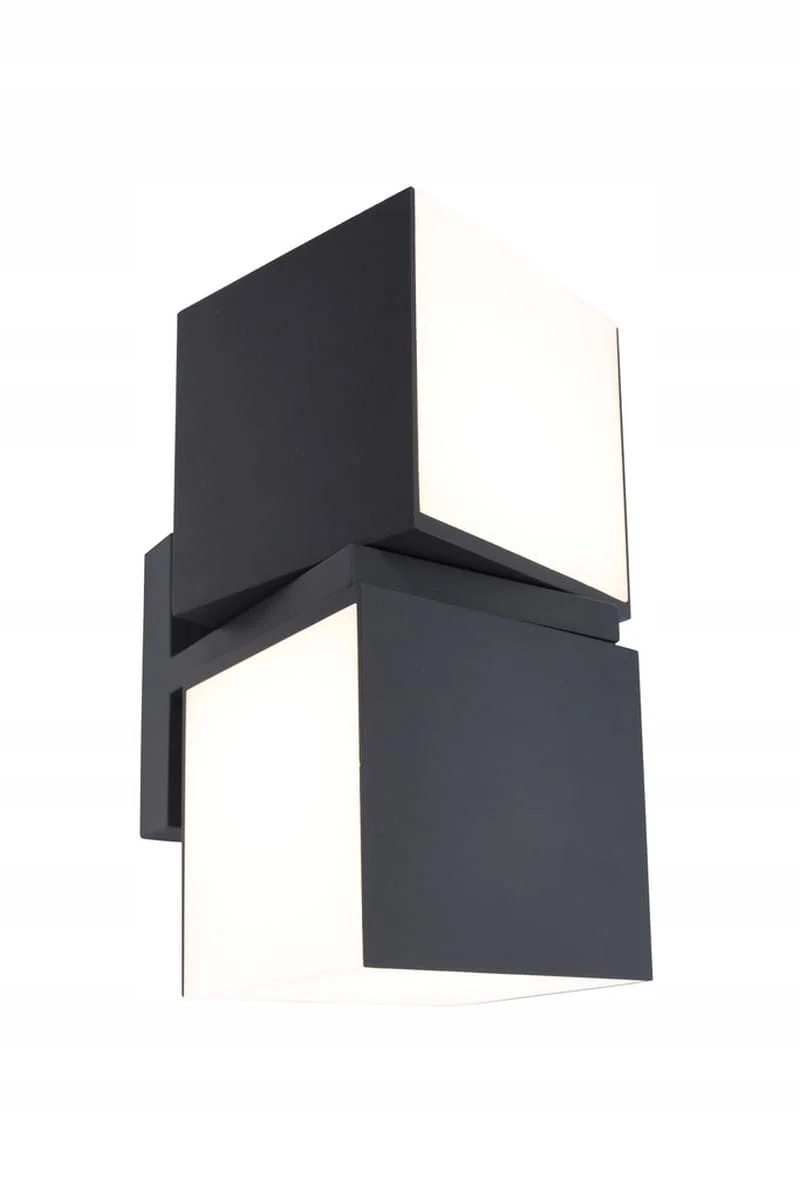 Lutec Fasádní lampa Venkovní nástěnné svítidlo Cuba Antracit Led 23W IP54