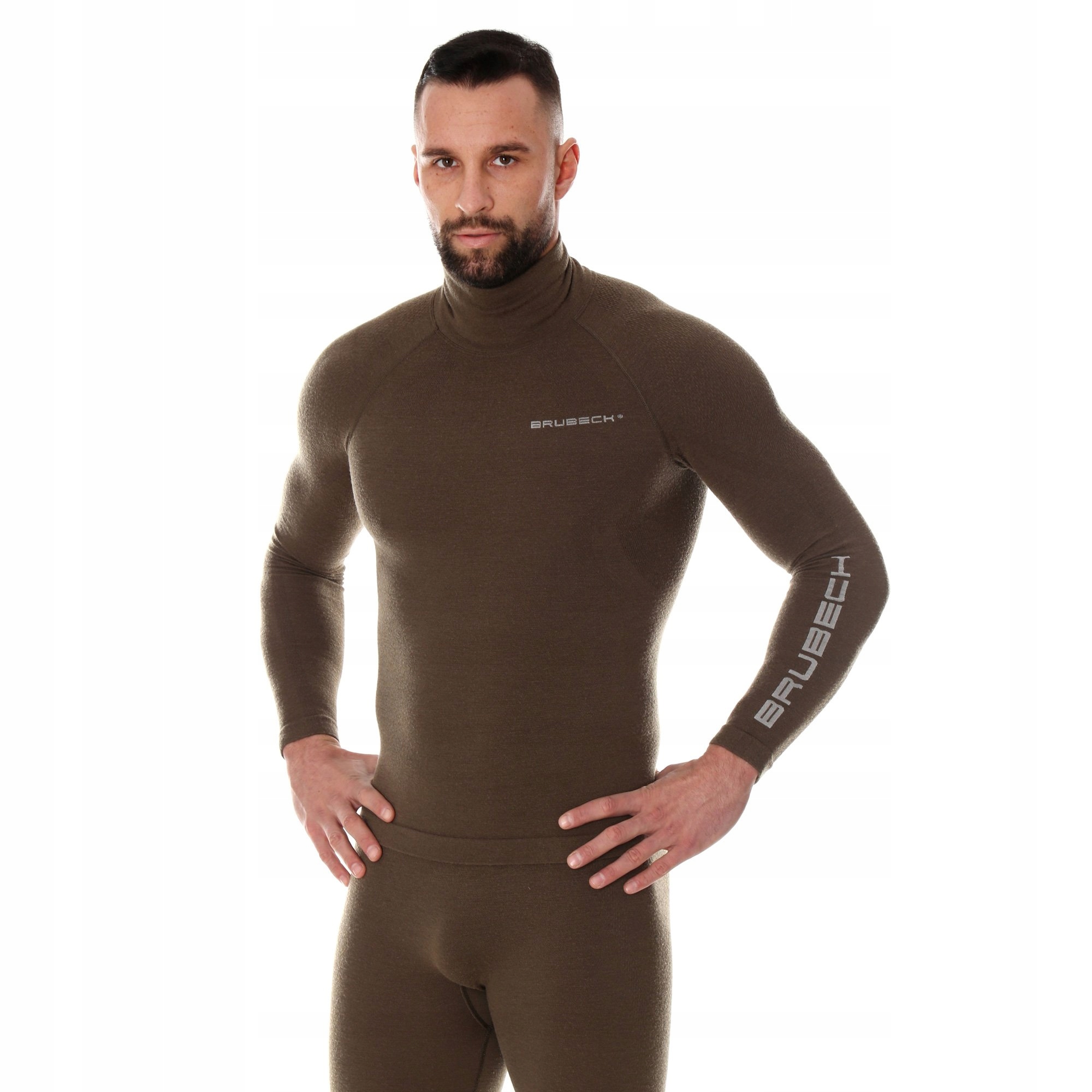 Bluza męska Brubeck Ranger Wool do lasu Merino L