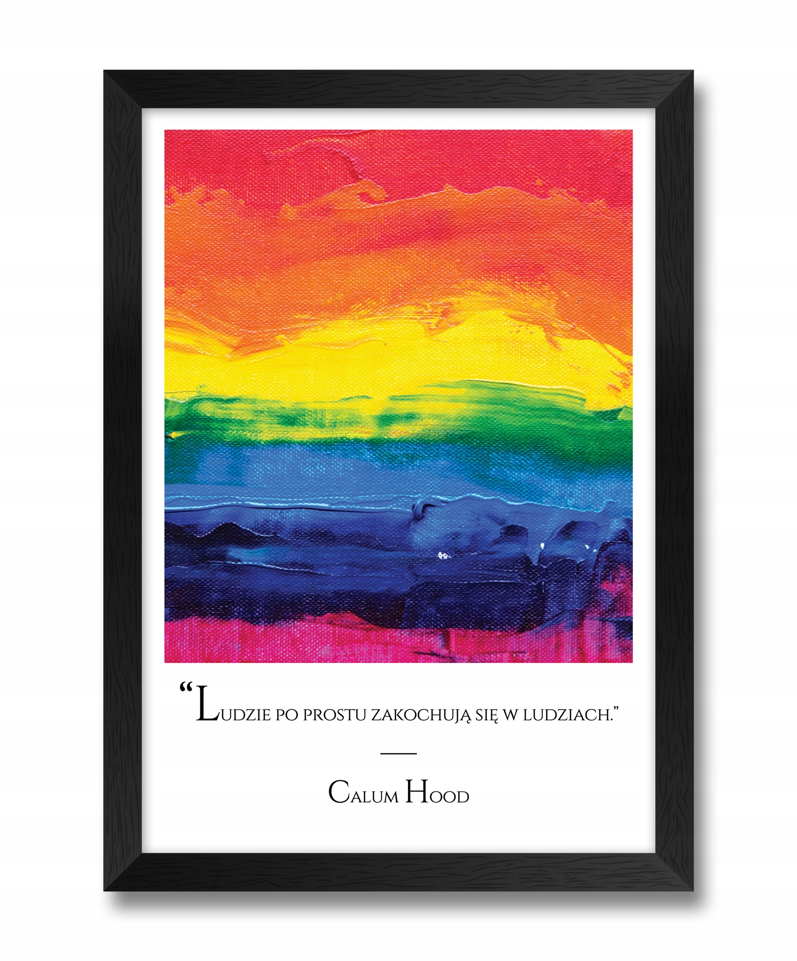 

Obraz na ścianę rama Lgbt Flaga cytat o równości