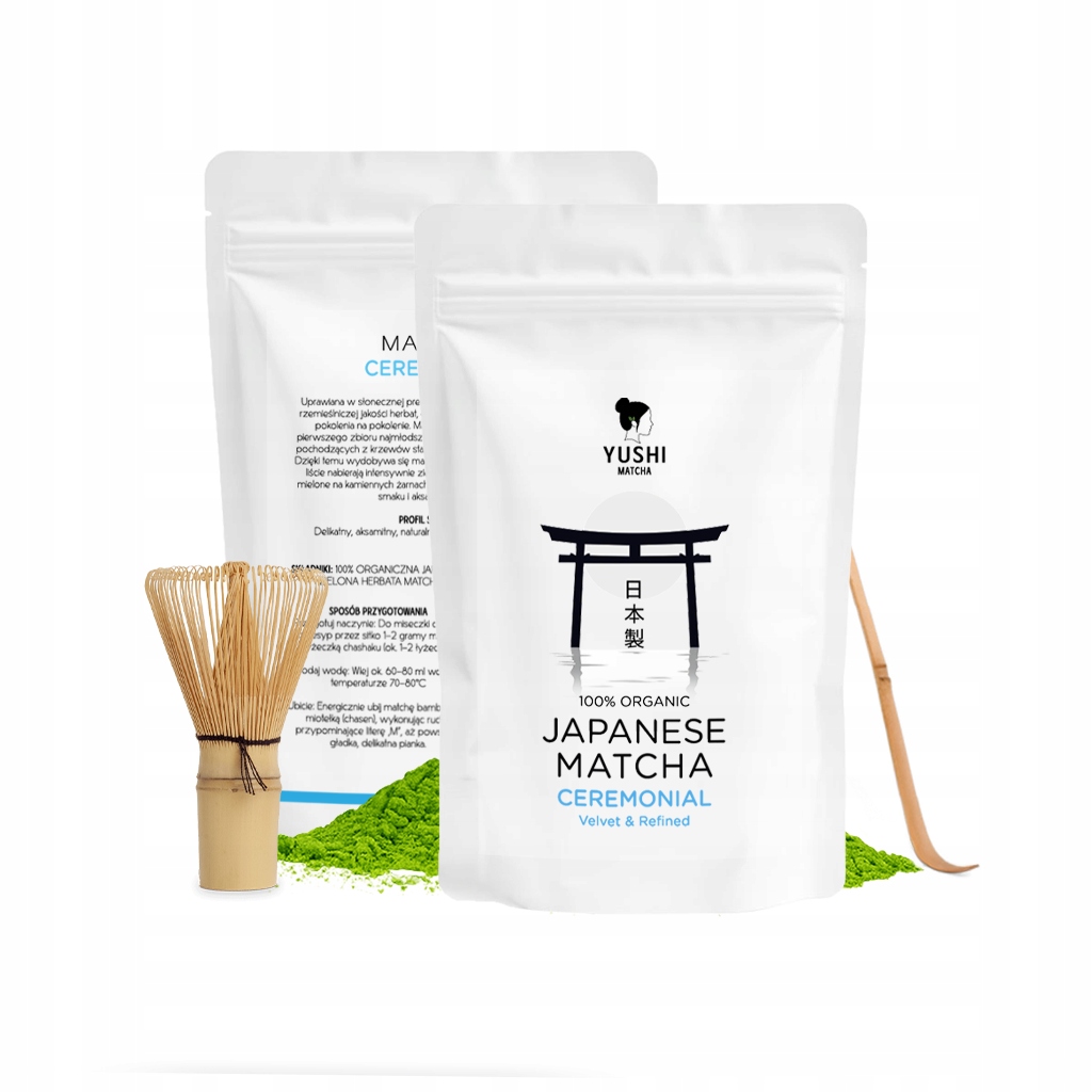 Zestaw Matcha Ceremonialna Japońska 30g Chasen Chashaku