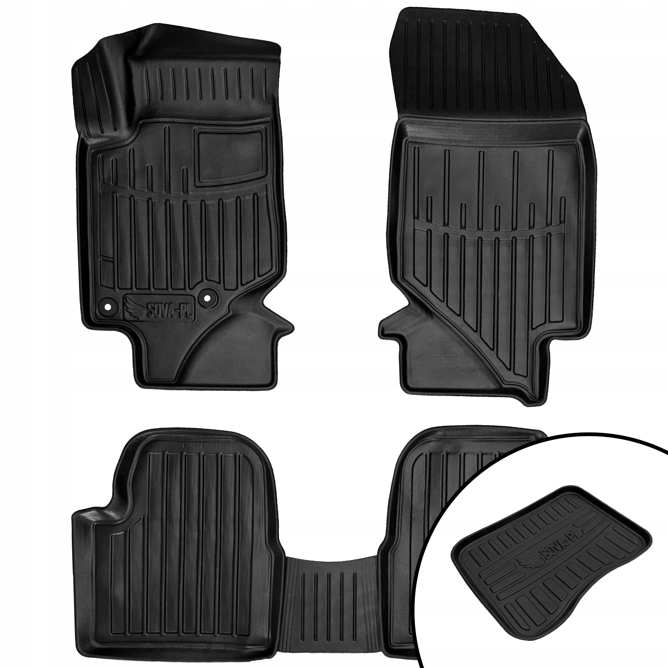 Dywaniki gumowe 3D do Citroen C4 X (od 2020) z wyjątkiem wer=> +mata
