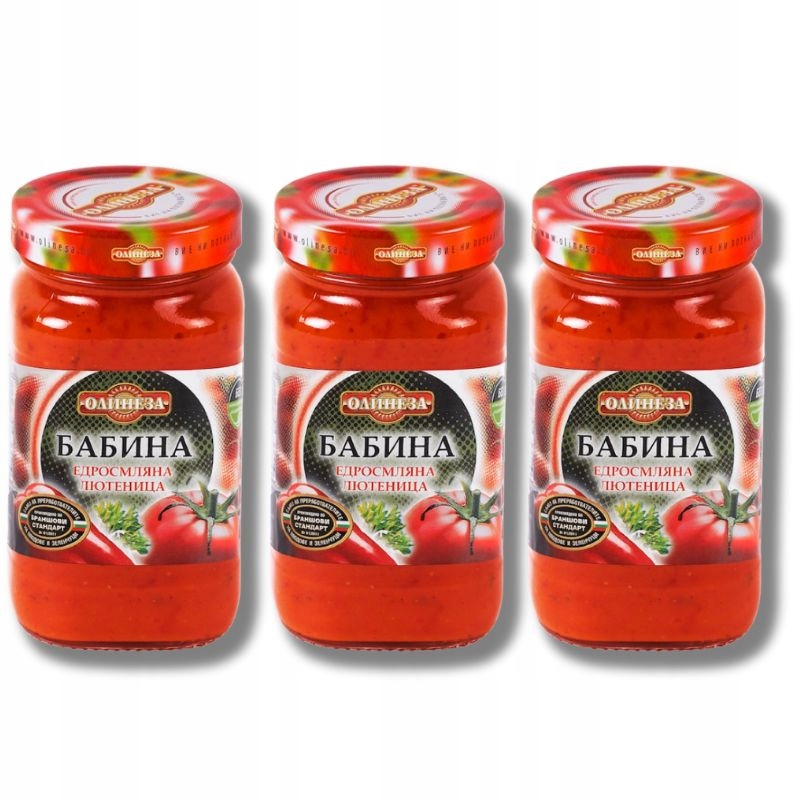 Levně Bulharská Lutenica "Babcina" Olinessa, velké kousky zeleniny dóza 510g