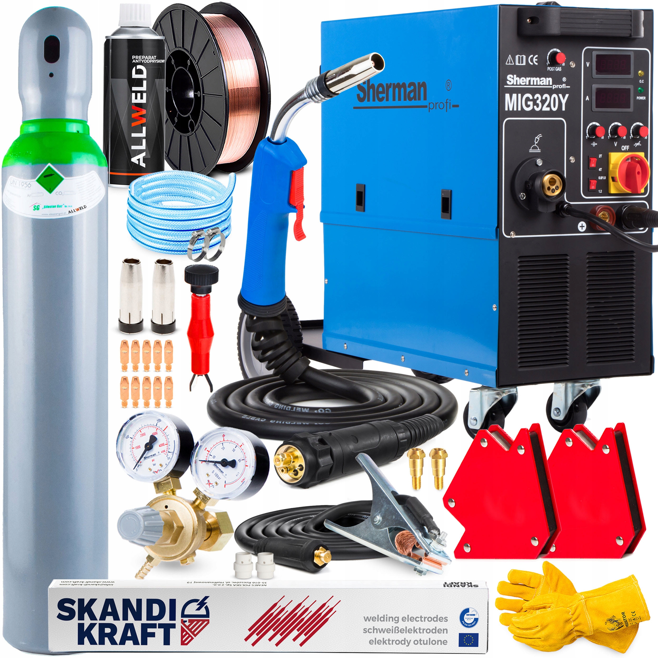 Svařovací Stroj Migomat Sherman Mig 320Y 4R 400V 320A 4X4 Hliník Lutosvařování