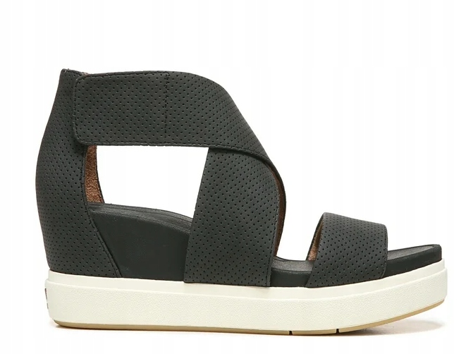 Dr.scholl's Dámské Sandály Černé Na Suchý Zip 38,5 Žib