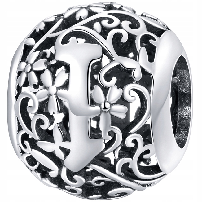 

Charms literka I do Pandora srebro 925 koralik