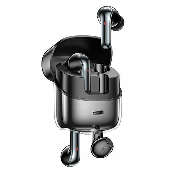 Awei sluchátka Bluetooth 5.3 T79 Enctws dokovací stanice černá/černá