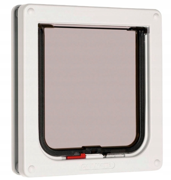 Levně Cat Mate Magnetické dvířka pro kočky, klapka se 2 možnostmi vstupu, bílá