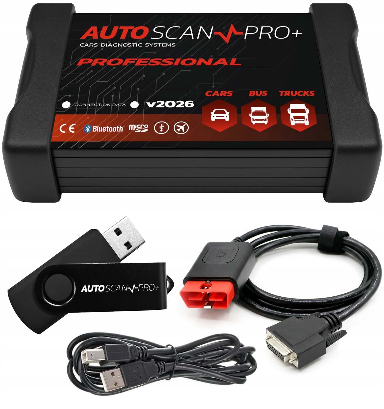 Tester Interfejs Komputer Skaner Diagnostyczny OBD2 Multi Pl Autoscan Pro+