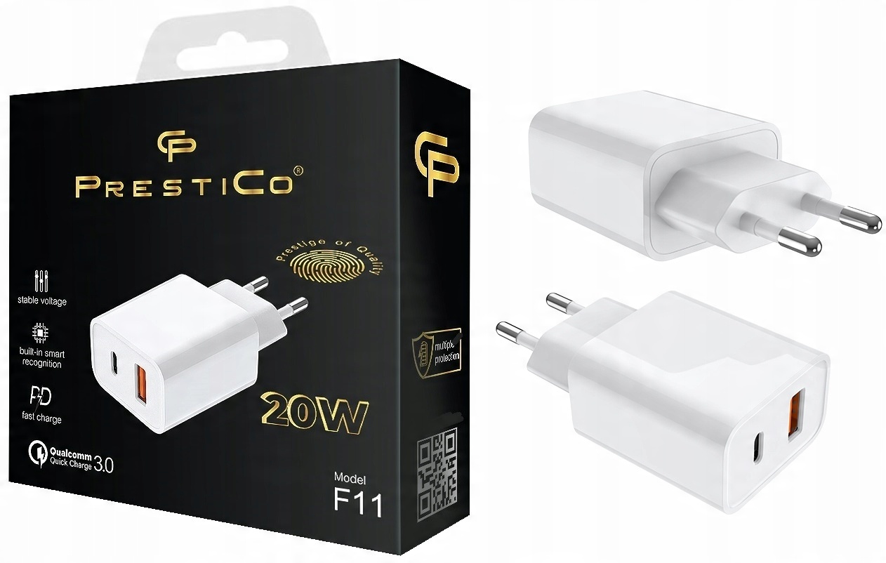 

Szybka Ładowarka 20W Usb i C do Apple iPhone Qc 3