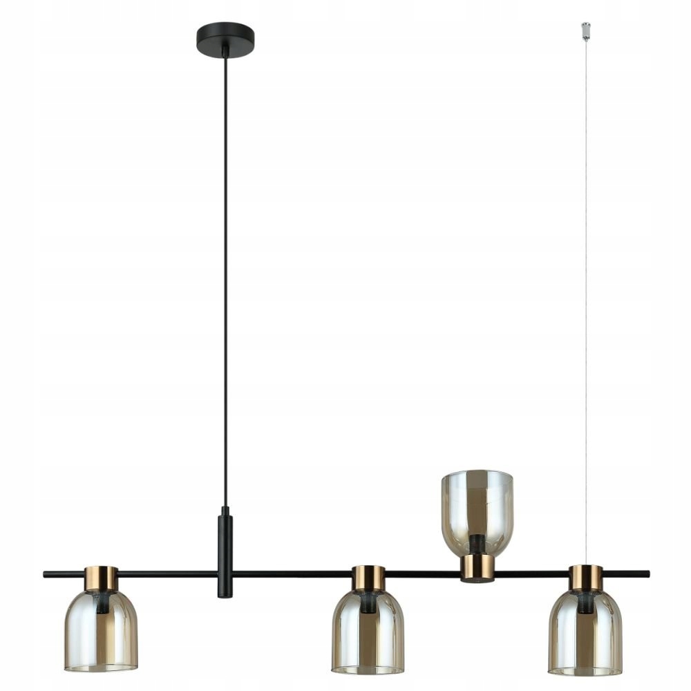 Závěsná lampa Servio PND-66892-4-BK-AMB Italux