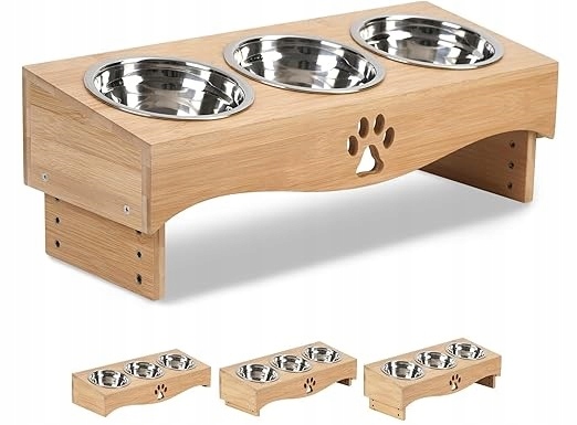 Levně Sada tří misek na krmení Jujoy kov 200 ml