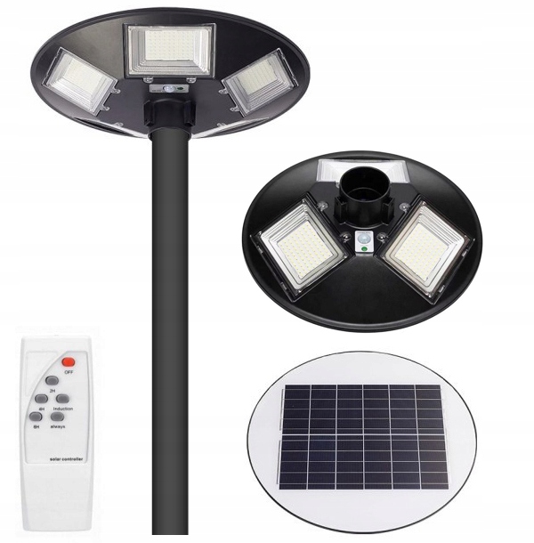 

Lampa solarna Led uliczna Ufo z czujnikiem pilot