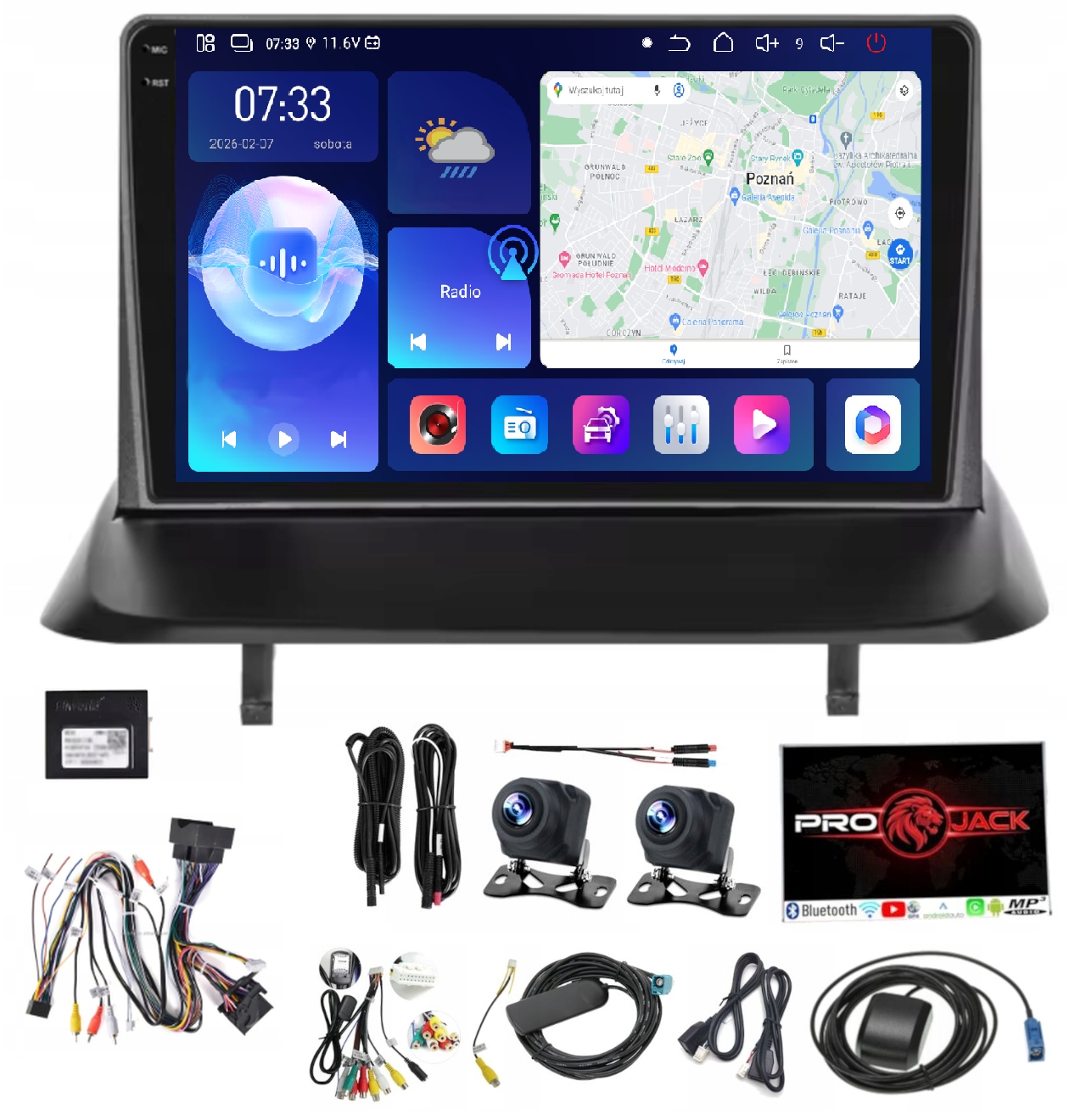 Navigační Rádio Gps Android Carplay Peugeot 3008 5008 2013-16 6 Gb 128 Gb Sim