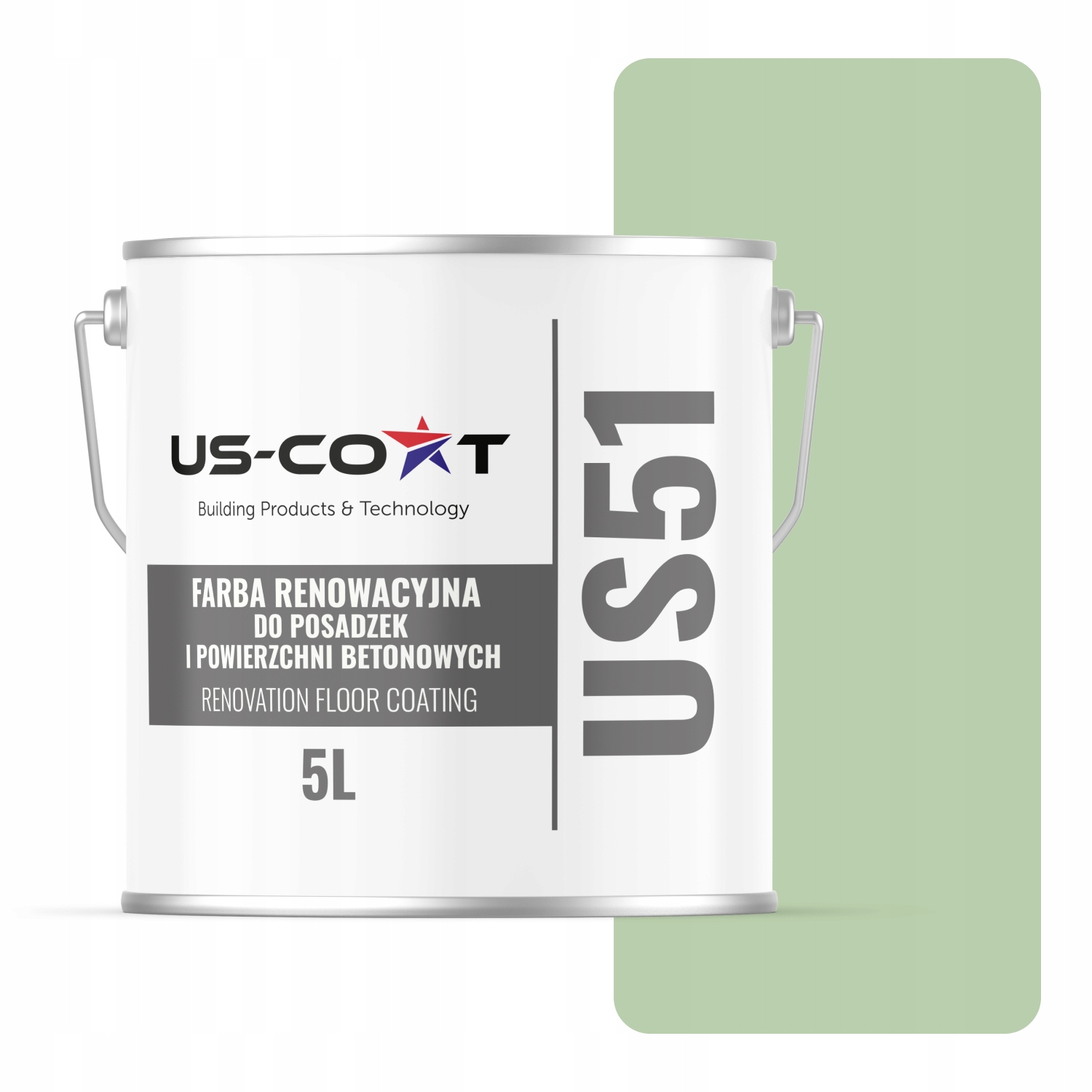 Farba Na Renováciu Podláh Betón Garáž Zelená Pastelová RAL6019 Polomatná 5 L