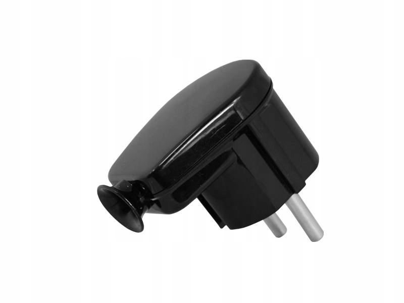 CZARNY Wtyk sieciowy wtyczka (3211)