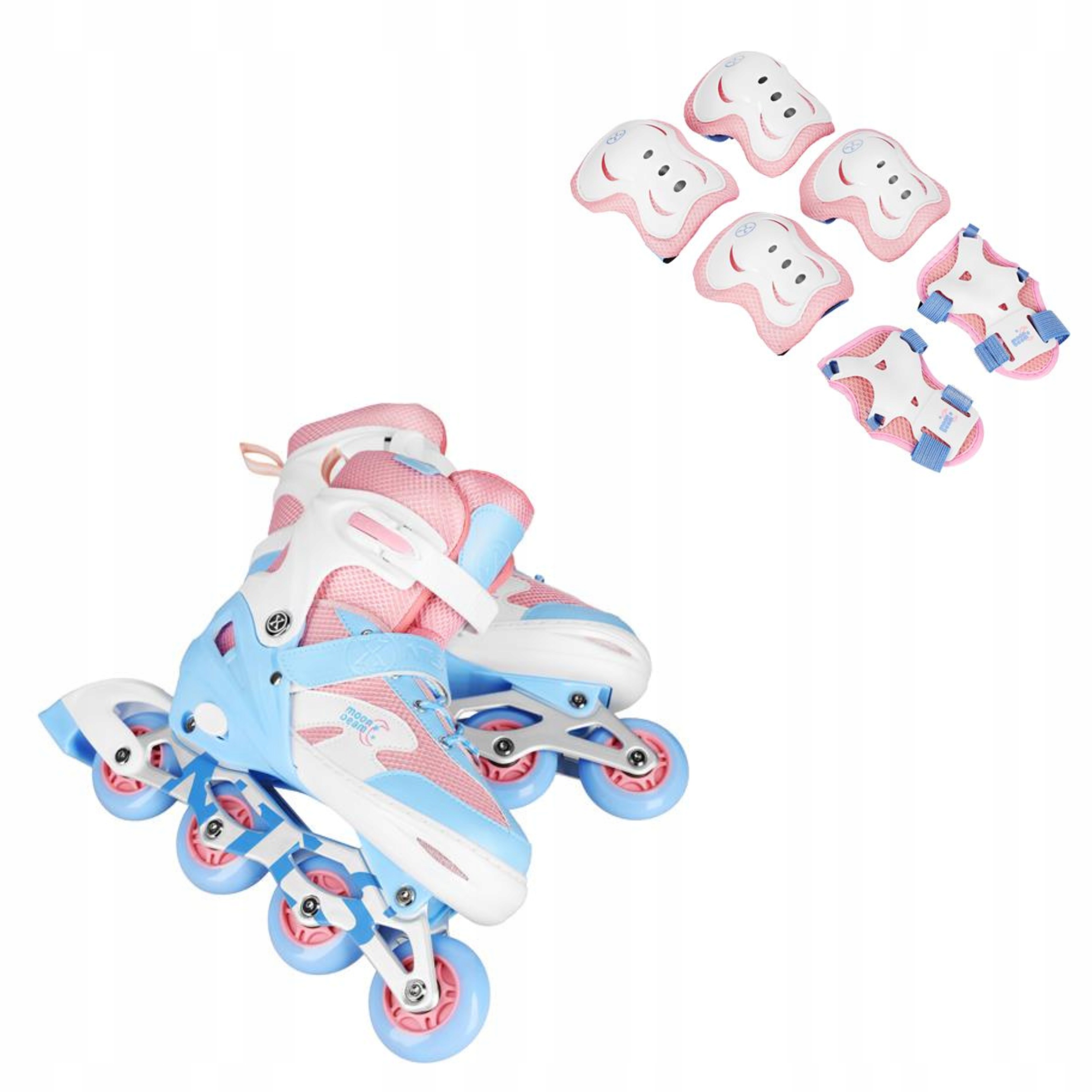 Nastavitelné brusle 2v1 Nils Extreme chrániče vel M 35-38