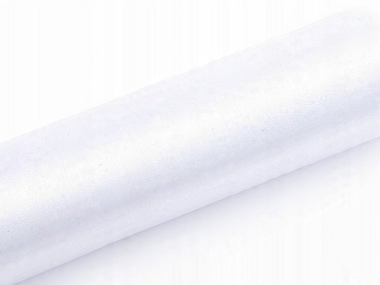 

Organza gładka biała dekoracyjna na roli Diy