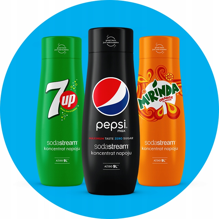 Zestaw 1 litrowe butelki Sodastream - pomarańczowa / żółta do saturatora Marka SodaStream