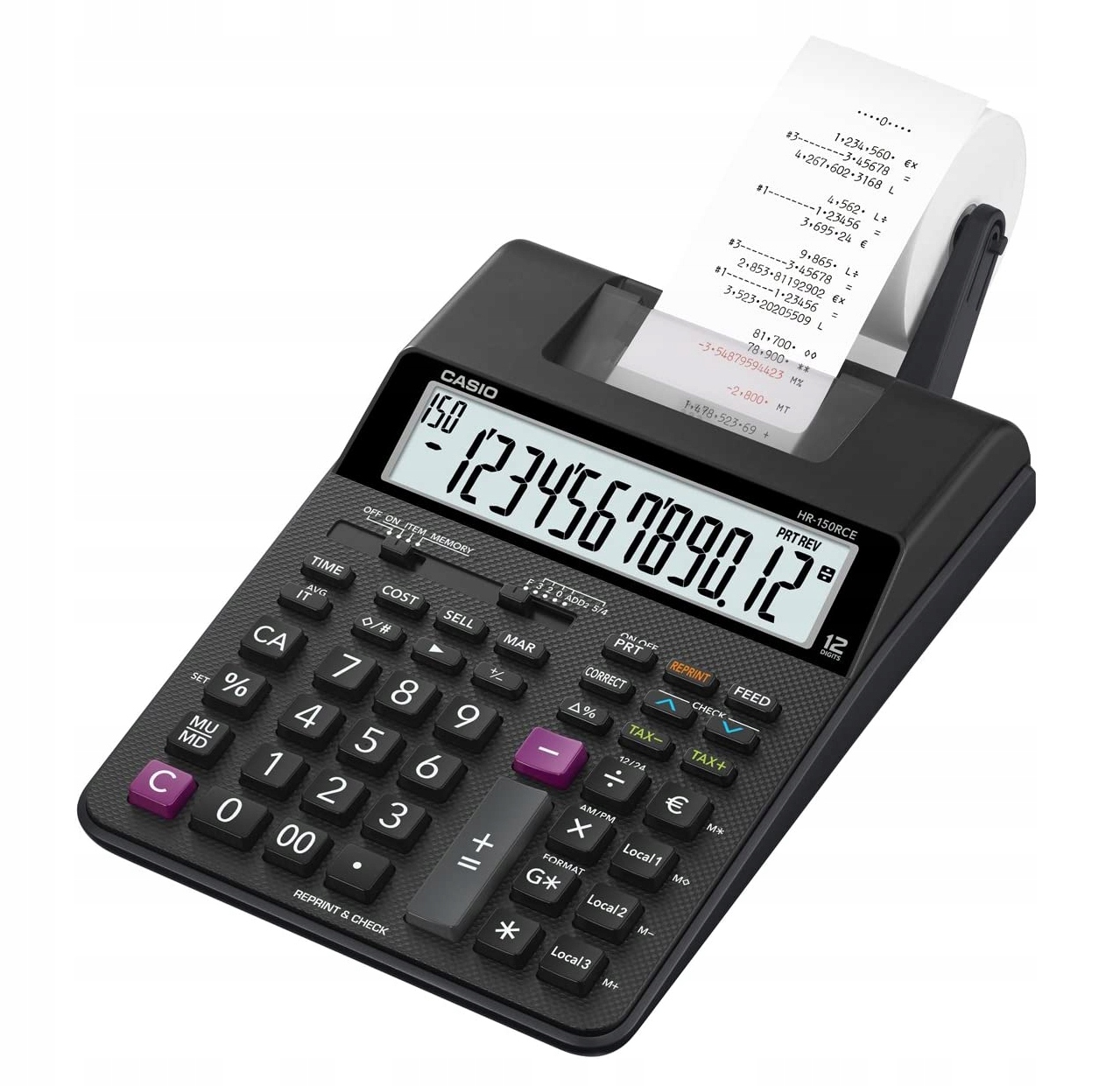

Kalkulator Z Drukarką Casio HR-150RCE Zasilacz