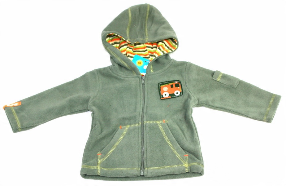 

Bluza niemowlęca na zamek ciepła polar kaptur 68
