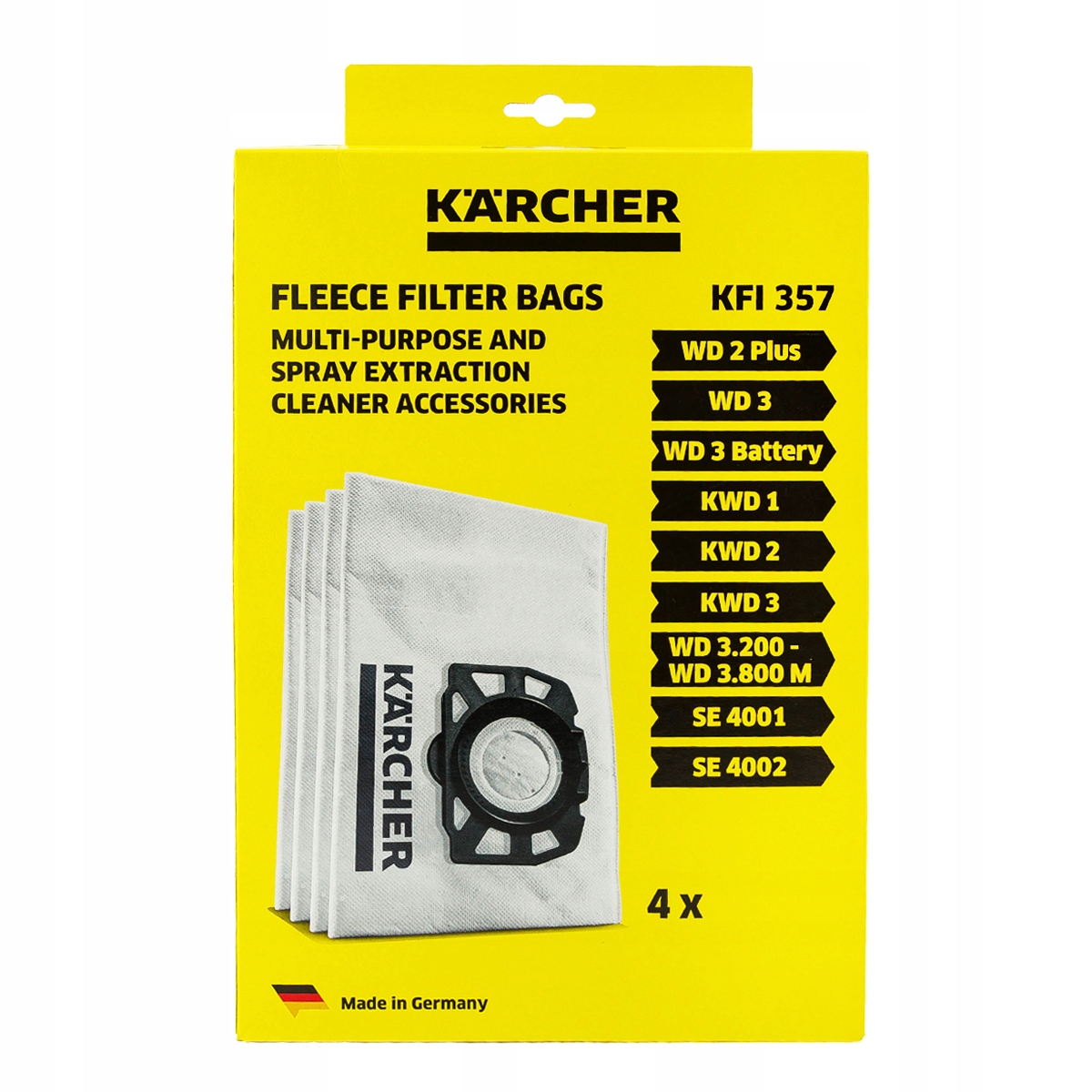 

Karcher WD3 2.863-314.0 oryginalne worki 4 sztuki