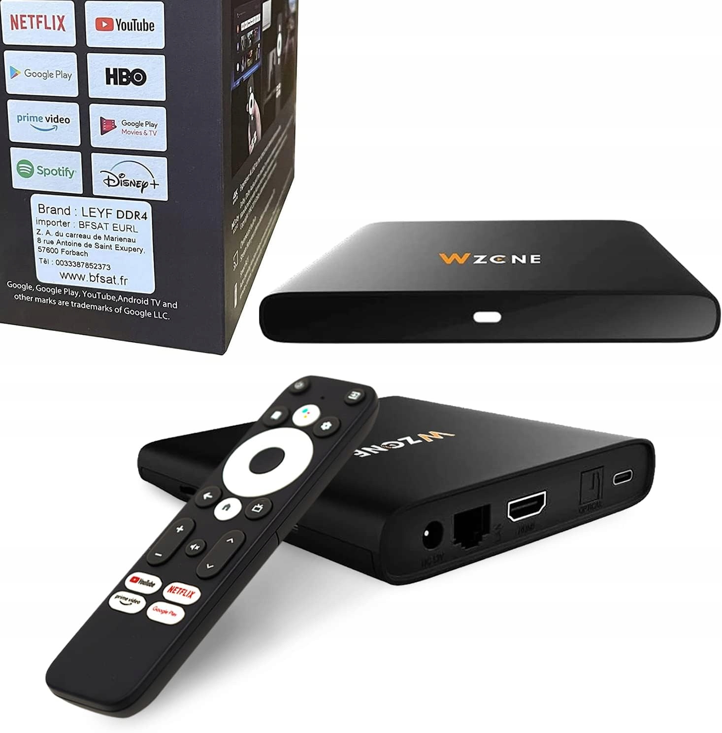 Přehrávač Tv Box Android 4K Licence Netflix Chromecast