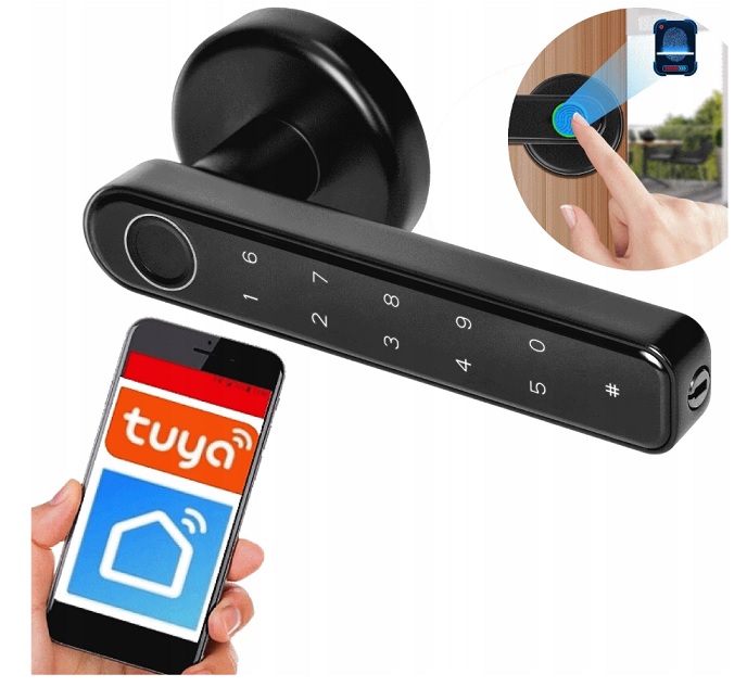 Chytrá klika s dotykovou klávesnicí a čtečkou otisků prstů Orno Virone CDL-