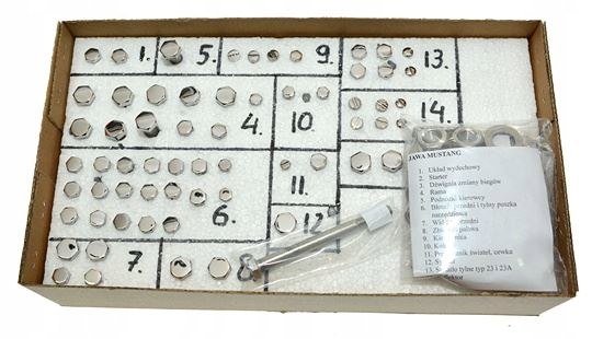 Sruby nierdzewne nadwozia polerowane Jawa Mustang