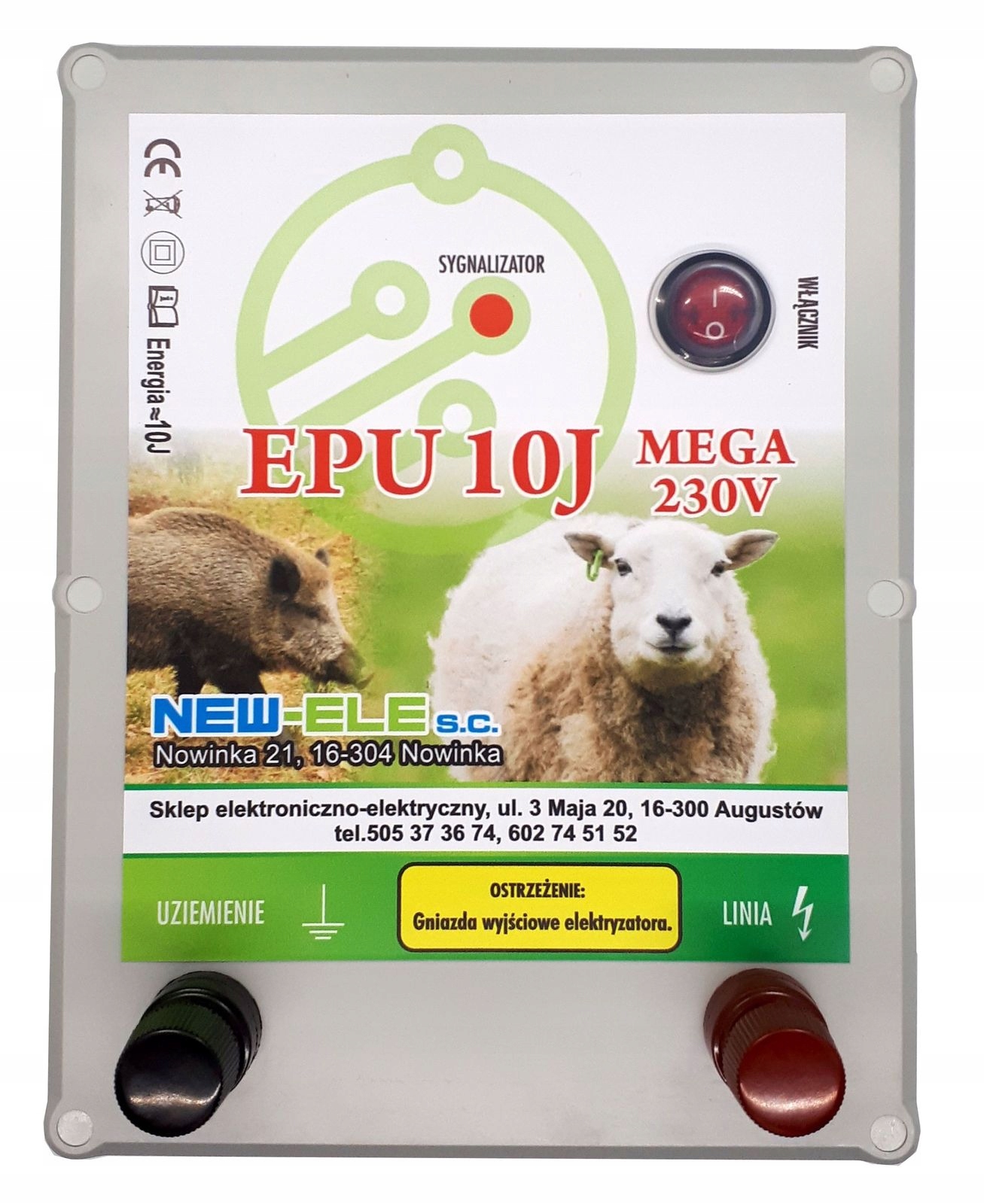 Енерджайзер для паркану EPU 10J MEGA flow  230 В EAN 5903819632071