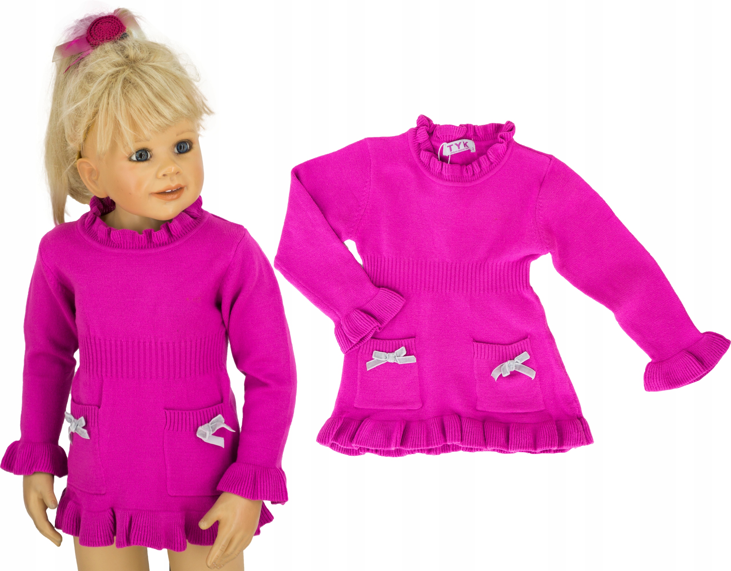 

RD025 Bluzka tunika sweter rozmiar 92