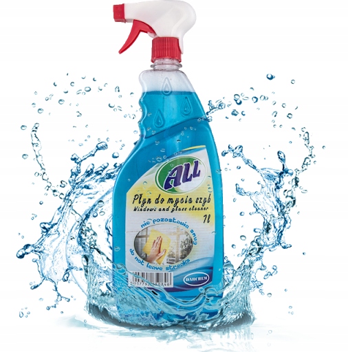 Levně 10X All Tekutý přípravek na mytí oken Sklo Glazury Svěží vůně Modrá 1L