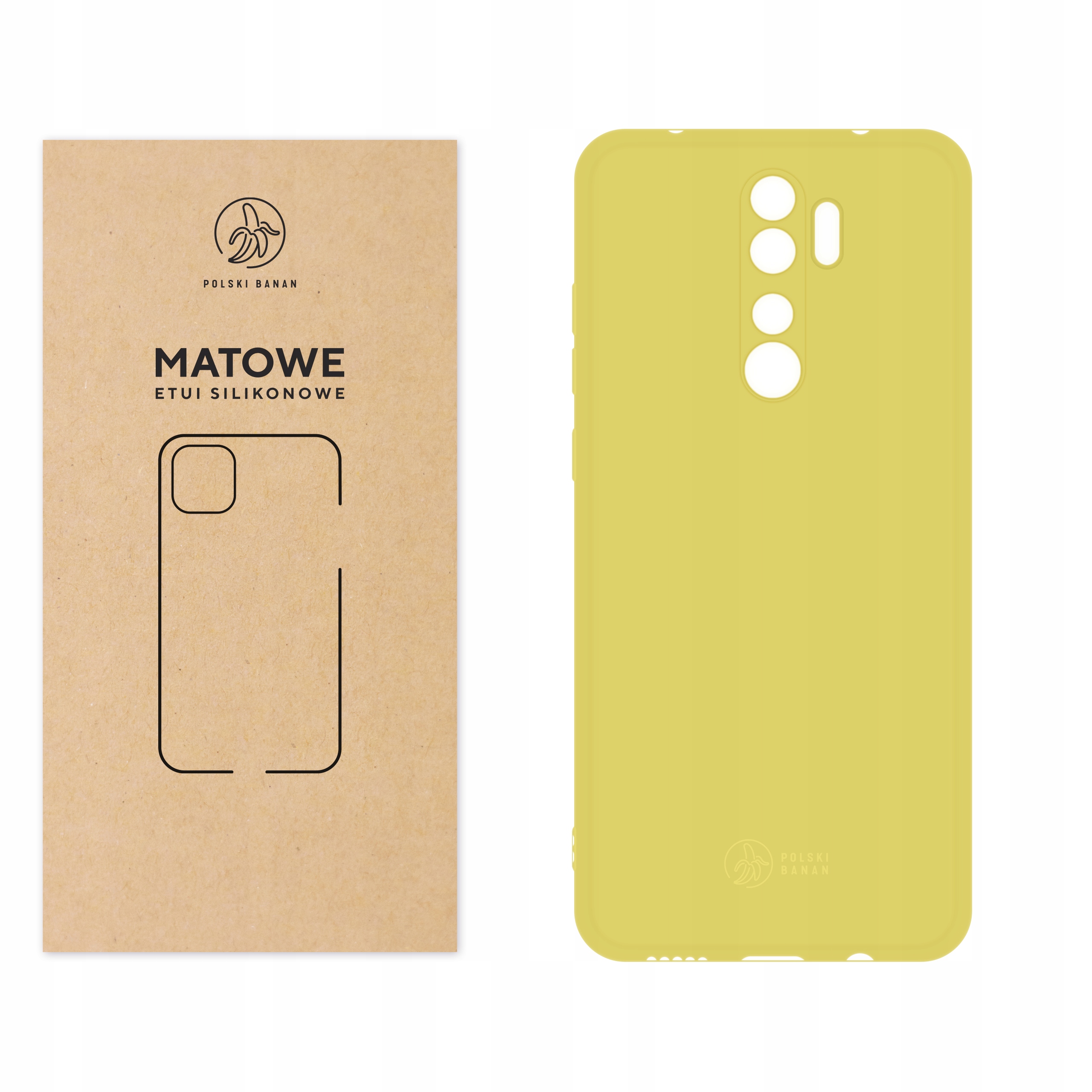 

Etui Matowe do Xiaomi Redmi Note 8 Pro żółte