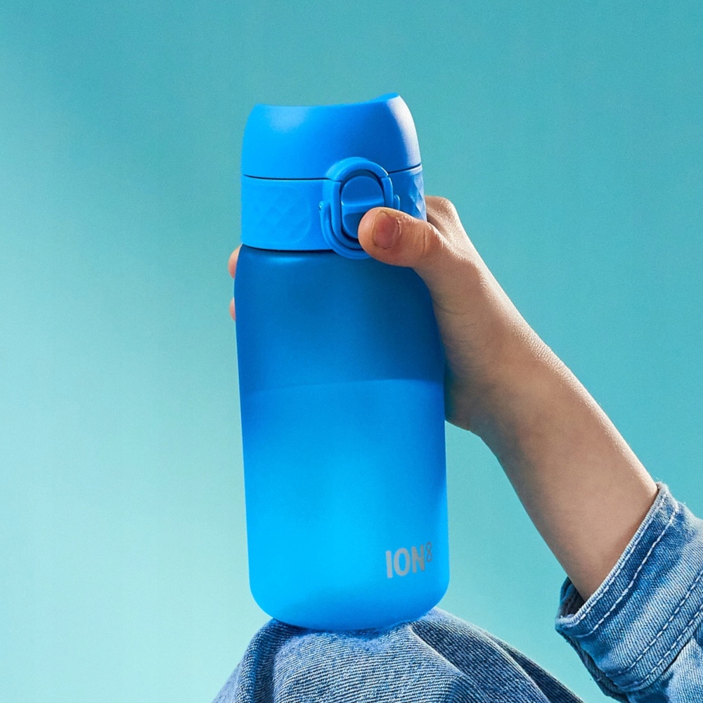 MAŁY BIDON Z USTNIKIEM SŁOMKĄ RURKĄ SPORTOWY DZIECIĘCY NIEBIESKI ION8 350ml Model I8RF350BLUXS