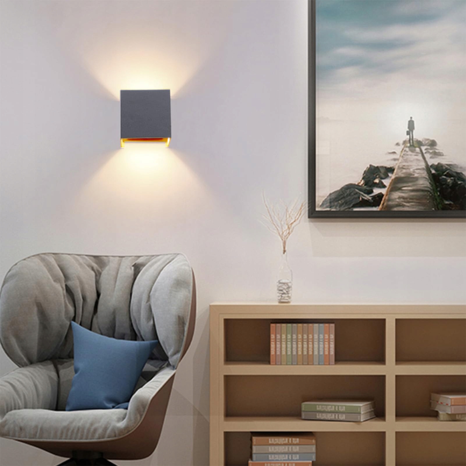 KLIGHTEN Zestaw 4 Nowoczesne Lampy Ścienne Zewnętrzne IP54 9W 3000K — miniatura 7