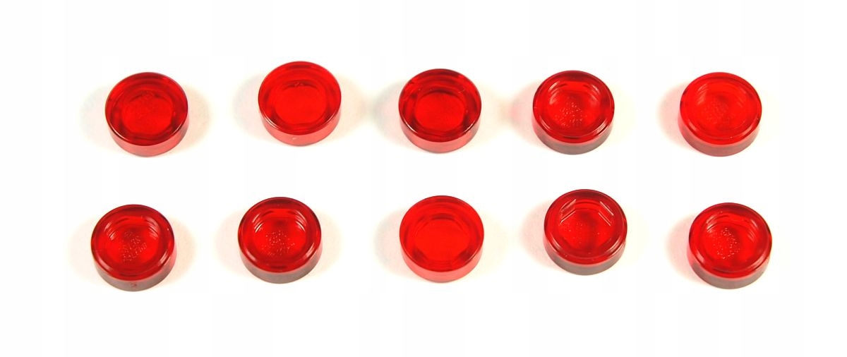 

Płytka okrągła 1x1 Czerwone.przeź 10szt Lego 98138