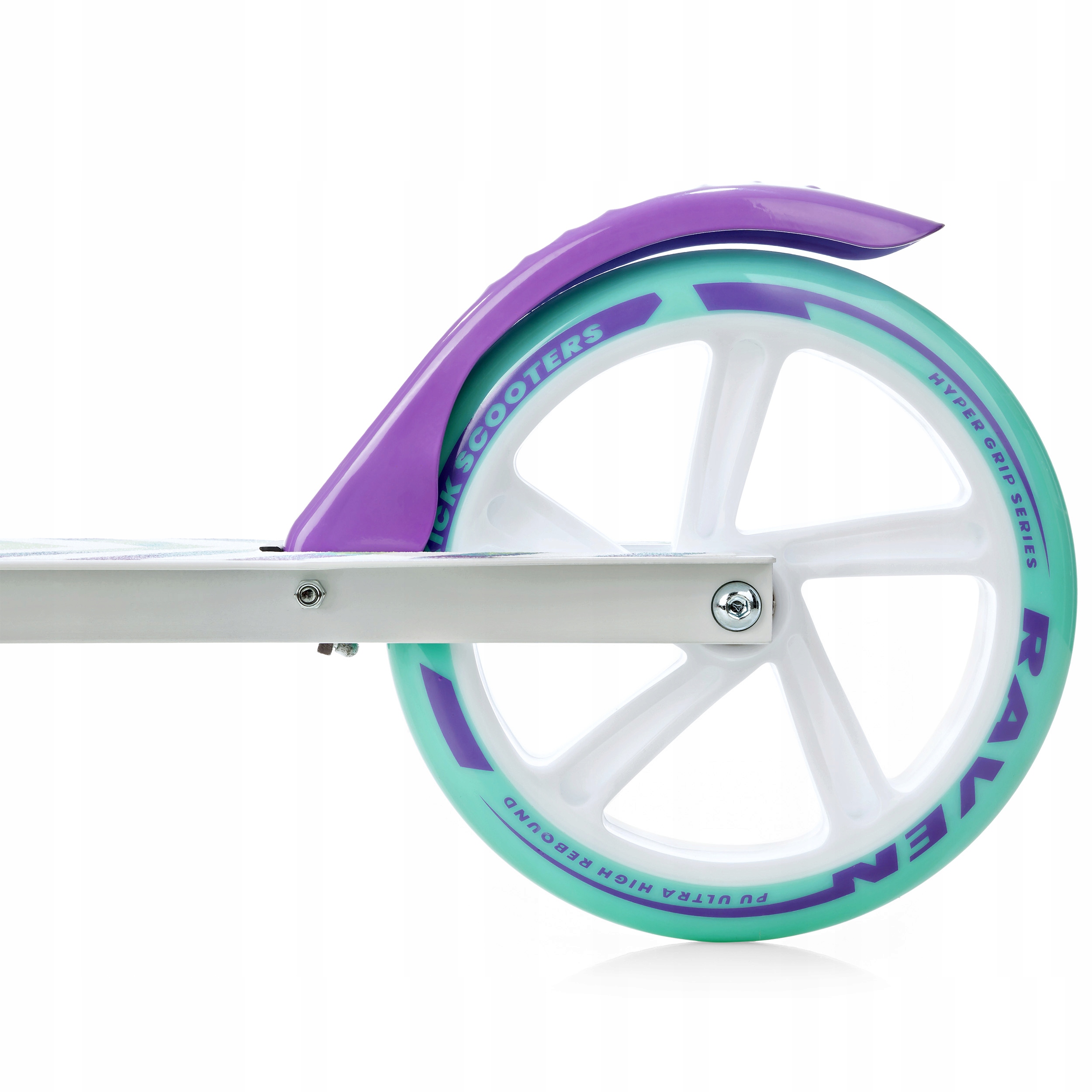 Hulajnoga Składana RAVEN Pastelle 200mm z hamulcem i dzwonkiem Kolor Biały Fioletowy Różowy inny