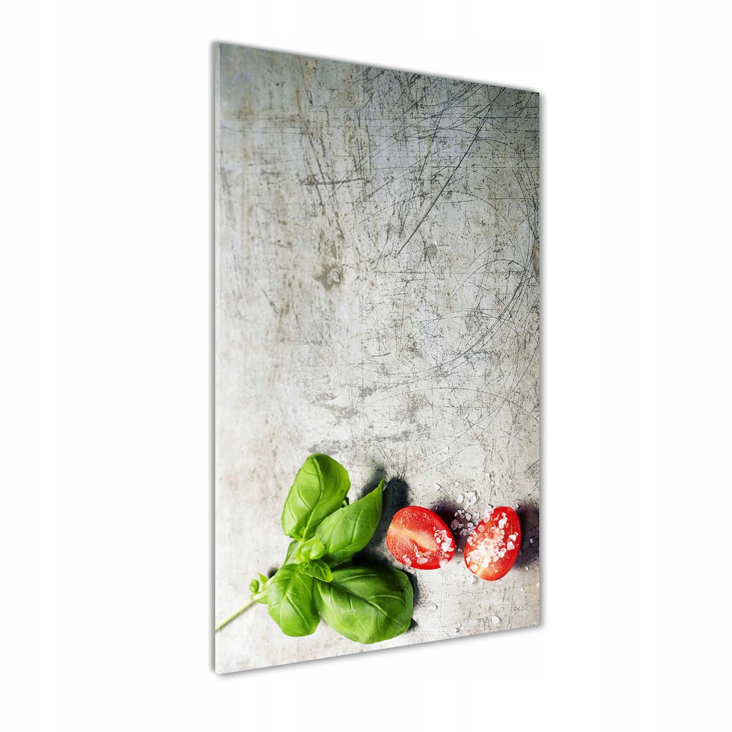 

Foto obraz akrylowy Pomidory i bazylia 60x120 cm