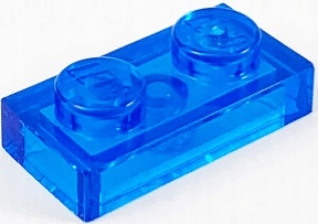 

4You Lego 3023 Płytka 1X2 Trans C Niebieski (2szt)