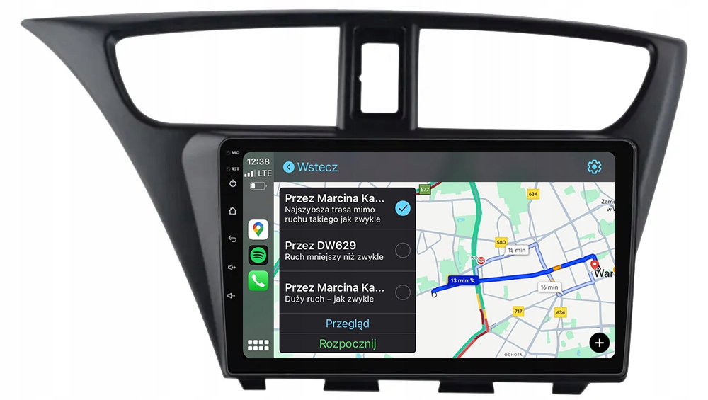 Honda CIVIC 9 Android Carplay Rádio Navigace 8GB/128GB Dsp